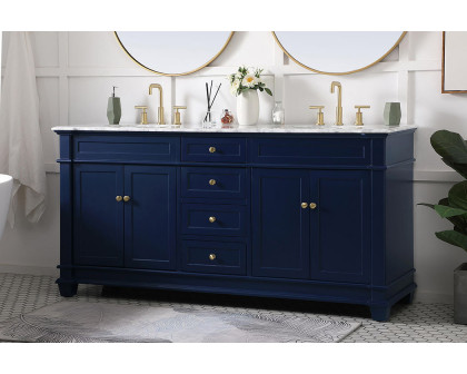 Elegant Bathroom Vanity - Blue (VF50072DBL)