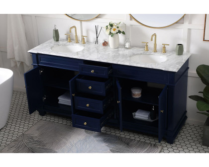 Elegant Bathroom Vanity - Blue (VF50072DBL)