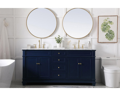 Elegant Bathroom Vanity - Blue (VF50072DBL)