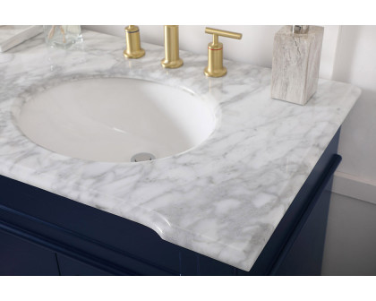 Elegant Bathroom Vanity - Blue (VF50072DBL)