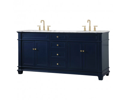 Elegant Bathroom Vanity - Blue (VF50072DBL)