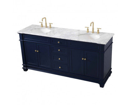 Elegant Bathroom Vanity - Blue (VF50072DBL)