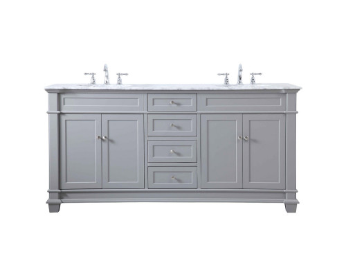 Elegant Bathroom Vanity - Gray (VF50072DGR)