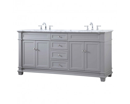 Elegant Bathroom Vanity - Gray (VF50072DGR)