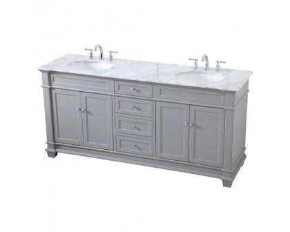 Elegant Bathroom Vanity - Gray (VF50072DGR)