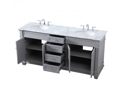 Elegant Bathroom Vanity - Gray (VF50072DGR)