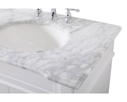 Elegant Bathroom Vanity - White (VF50072DWH)