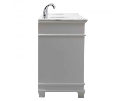 Elegant Bathroom Vanity - White (VF50072DWH)