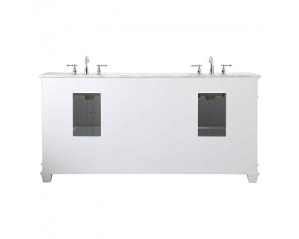 Elegant Bathroom Vanity - White (VF50072DWH)