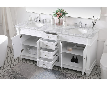 Elegant Bathroom Vanity - White (VF50072DWH)