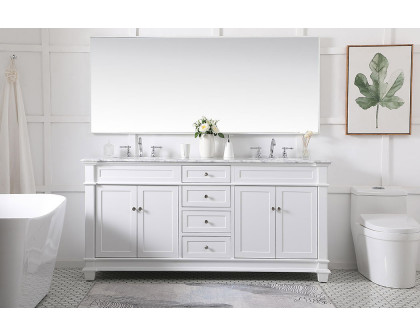 Elegant Bathroom Vanity - White (VF50072DWH)