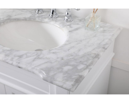 Elegant Bathroom Vanity - White (VF50072DWH)