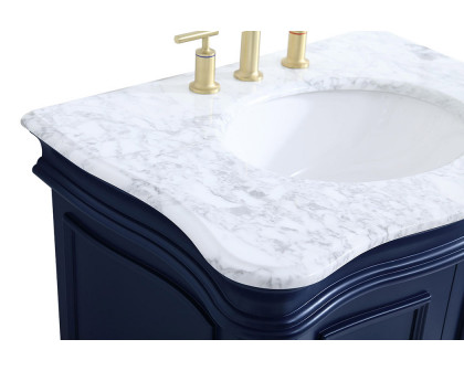 Elegant Bathroom Vanity - Blue, L 30" (VF52030BL)