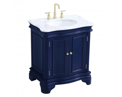 Elegant Bathroom Vanity - Blue, L 30" (VF52030BL)