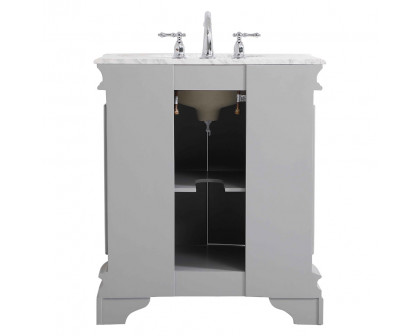 Elegant Bathroom Vanity - Gray, L 30" (VF52030GR)