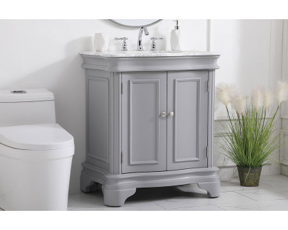 Elegant Bathroom Vanity - Gray, L 30" (VF52030GR)