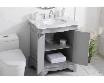 Elegant Bathroom Vanity - Gray, L 30" (VF52030GR)