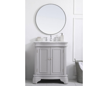 Elegant Bathroom Vanity - Gray, L 30" (VF52030GR)