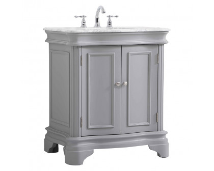 Elegant Bathroom Vanity - Gray, L 30" (VF52030GR)