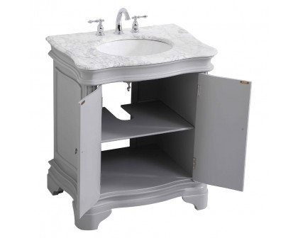 Elegant Bathroom Vanity - Gray, L 30" (VF52030GR)