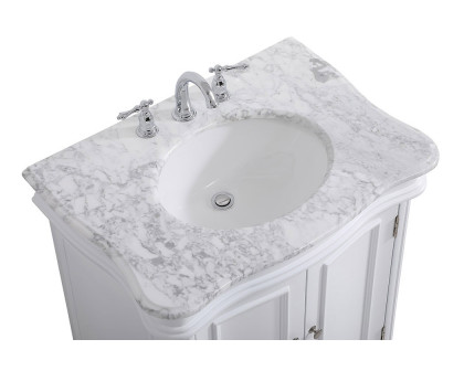 Elegant Bathroom Vanity - White, L 30" (VF52030WH)