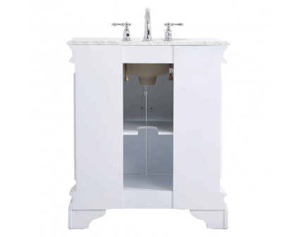 Elegant Bathroom Vanity - White, L 30" (VF52030WH)