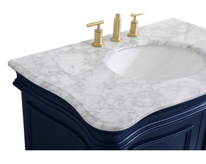 Elegant Bathroom Vanity - Blue, L 36" (VF52036BL)