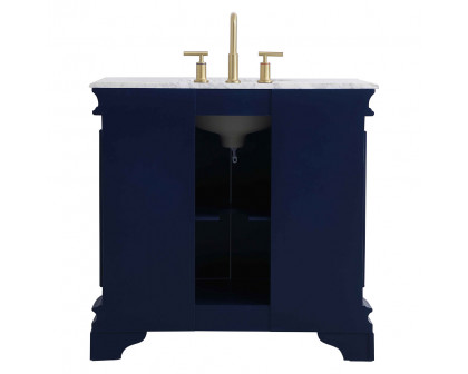 Elegant Bathroom Vanity - Blue, L 36" (VF52036BL)