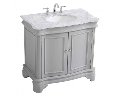 Elegant Bathroom Vanity - Gray, L 36" (VF52036GR)