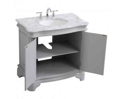 Elegant Bathroom Vanity - Gray, L 36" (VF52036GR)