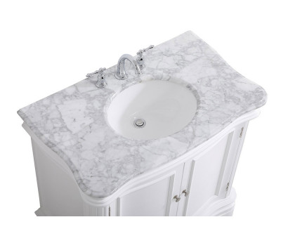 Elegant Bathroom Vanity - White, L 36" (VF52036WH)