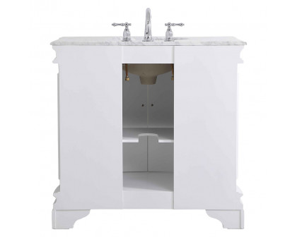 Elegant Bathroom Vanity - White, L 36" (VF52036WH)