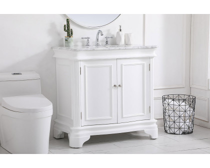 Elegant Bathroom Vanity - White, L 36" (VF52036WH)