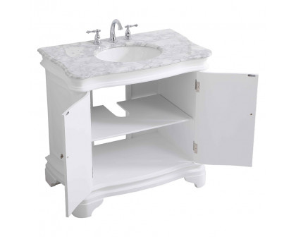 Elegant Bathroom Vanity - White, L 36" (VF52036WH)