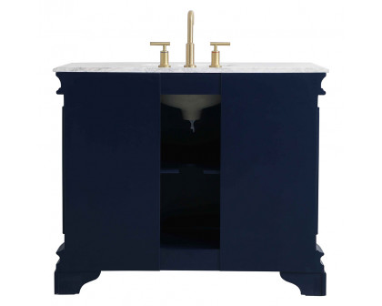 Elegant Bathroom Vanity - Blue, L 42" (VF52042BL)