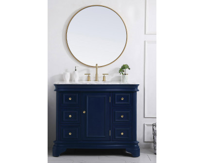 Elegant Bathroom Vanity - Blue, L 42" (VF52042BL)