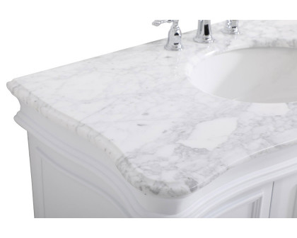 Elegant Bathroom Vanity - White, L 42" (VF52042WH)