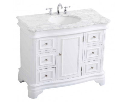 Elegant Bathroom Vanity - White, L 42" (VF52042WH)