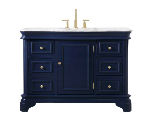 Elegant Bathroom Vanity - Blue, L 48" (VF52048BL)