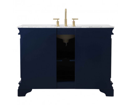 Elegant Bathroom Vanity - Blue, L 48" (VF52048BL)