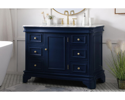 Elegant Bathroom Vanity - Blue, L 48" (VF52048BL)