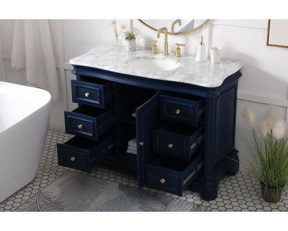 Elegant Bathroom Vanity - Blue, L 48" (VF52048BL)