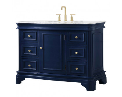 Elegant Bathroom Vanity - Blue, L 48" (VF52048BL)