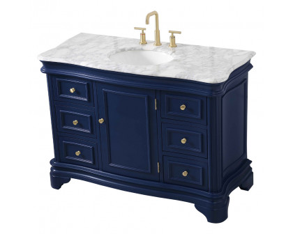 Elegant Bathroom Vanity - Blue, L 48" (VF52048BL)