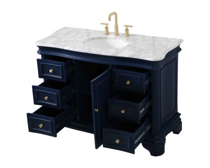 Elegant Bathroom Vanity - Blue, L 48" (VF52048BL)