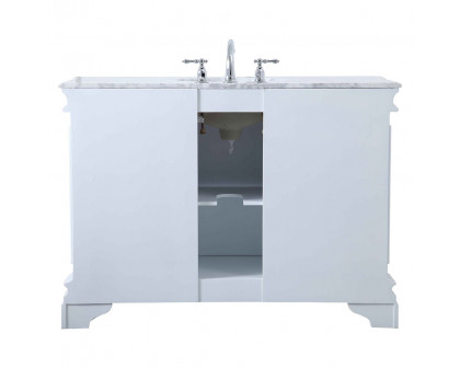 Elegant Bathroom Vanity - White, L 48" (VF52048WH)