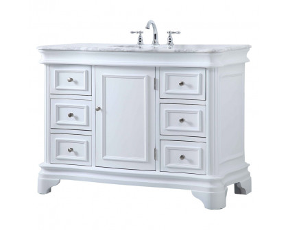 Elegant Bathroom Vanity - White, L 48" (VF52048WH)