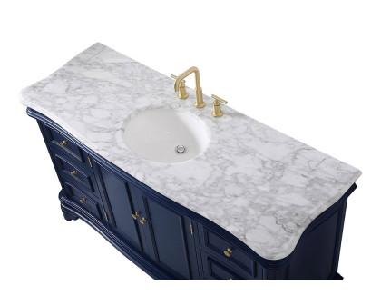 Elegant Single Bathroom Vanity - Blue (VF52060BL)