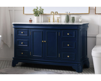 Elegant Single Bathroom Vanity - Blue (VF52060BL)