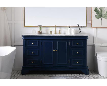 Elegant Single Bathroom Vanity - Blue (VF52060BL)